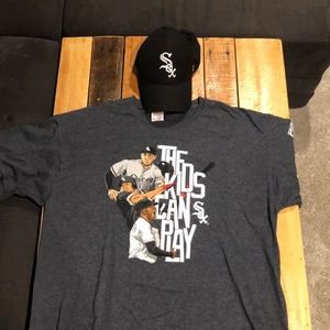 Chicago White Sox t-shirt & 47” team franchise fitted hat bundle